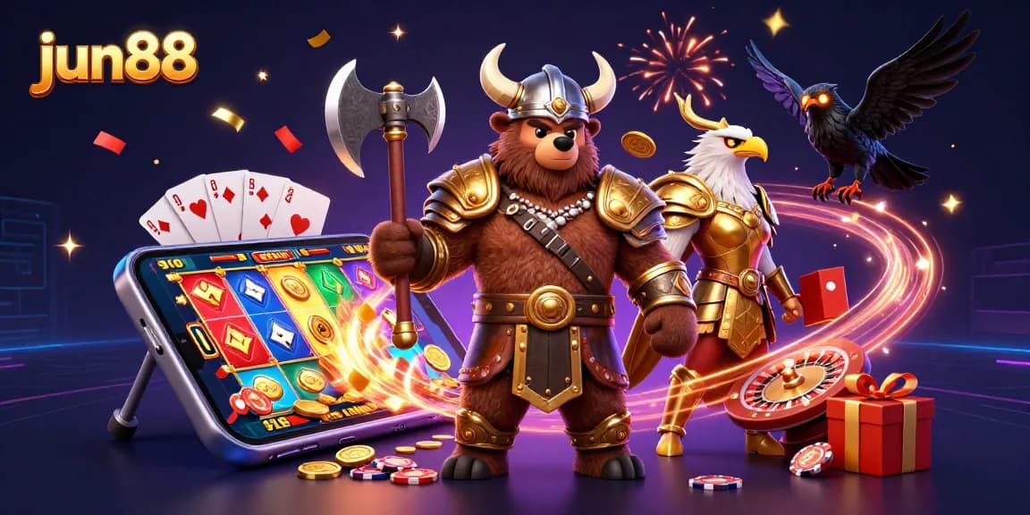 Experience the thrill of jun88 with a vibrant 3D casino adventure featuring exciting characters and elements.