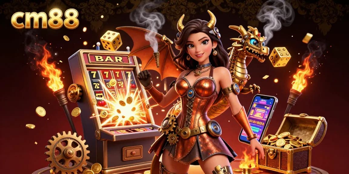 Experience the excitement of cm88 with a vibrant 3D casino scene full of dynamic game elements and stunning graphics.