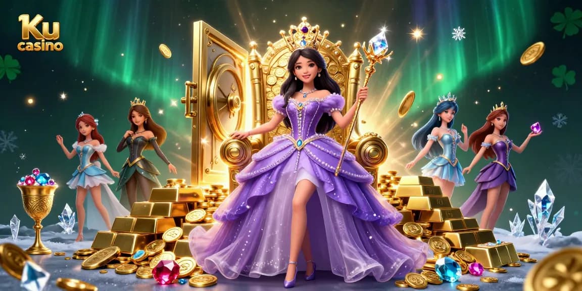 Witness the magic of Ku casino with enchanting characters and treasures in a glorious casino setting.