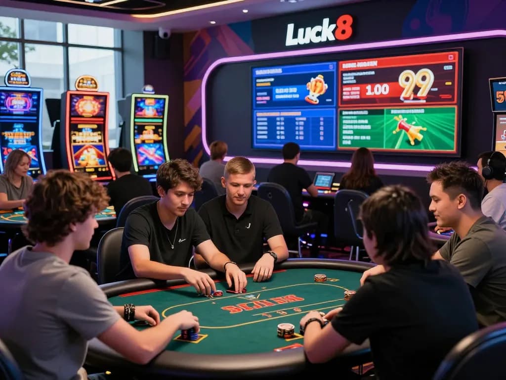 Engaging online gambling experience at https://luck8g.net with vibrant graphics and diverse players.