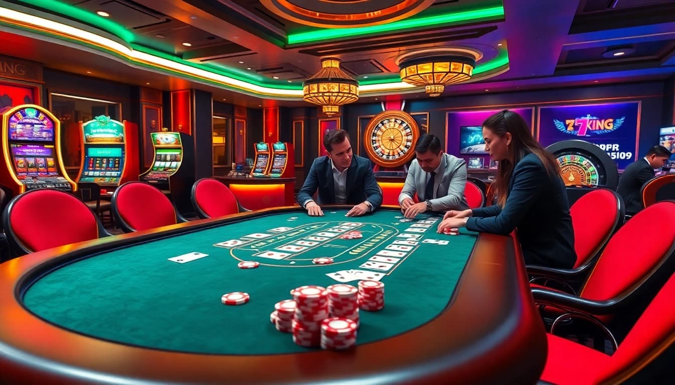 Experience the thrill of 79king with poker action and luxurious casino elements.