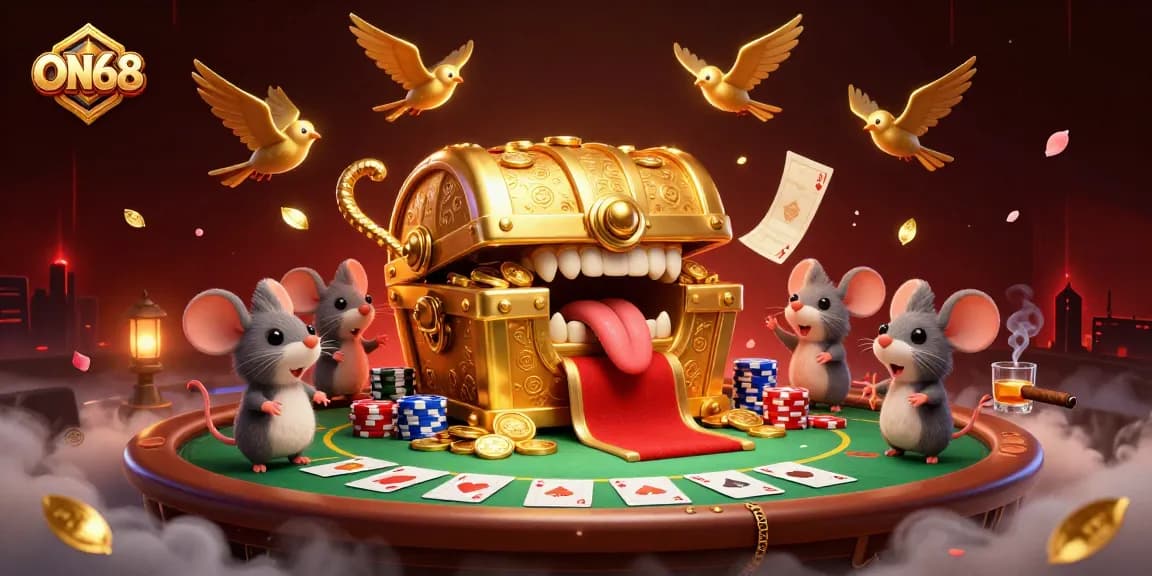 Engage in thrilling adventures at ON68, where treasure chests and poker chips abound!