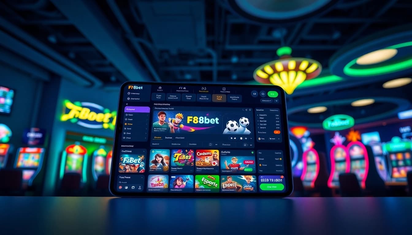 Online betting experience at F8bet with interactive casino and eSports features.