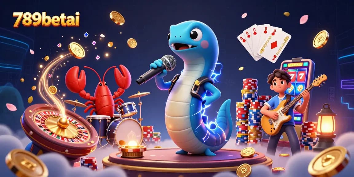 Join the fun at 789betai with an underwater casino performance featuring vibrant characters and dynamic gambling elements.