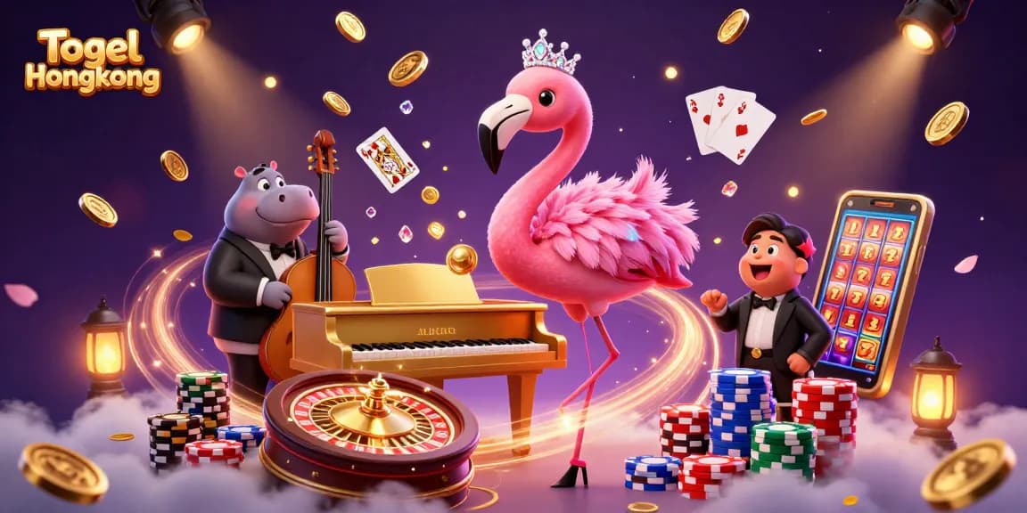 Experience thrilling Togel Hongkong action with vibrant casino characters and dynamic gaming elements.
