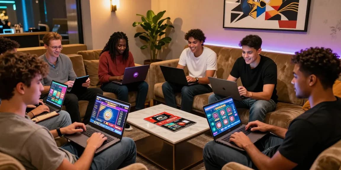 Explore the lively world of credit card casinos at https://fimltd.co.uk with diverse players engaged in thrilling games.