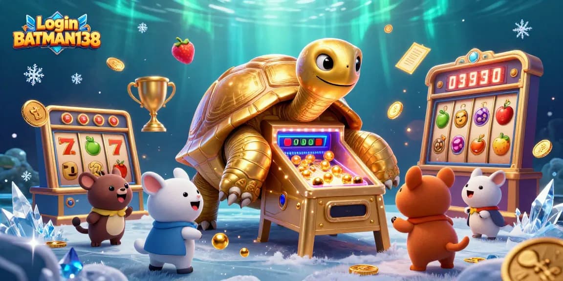 Permainan slot menarik di Login BATMAN138 dengan simbol keberuntungan dan jackpot menggiurkan.