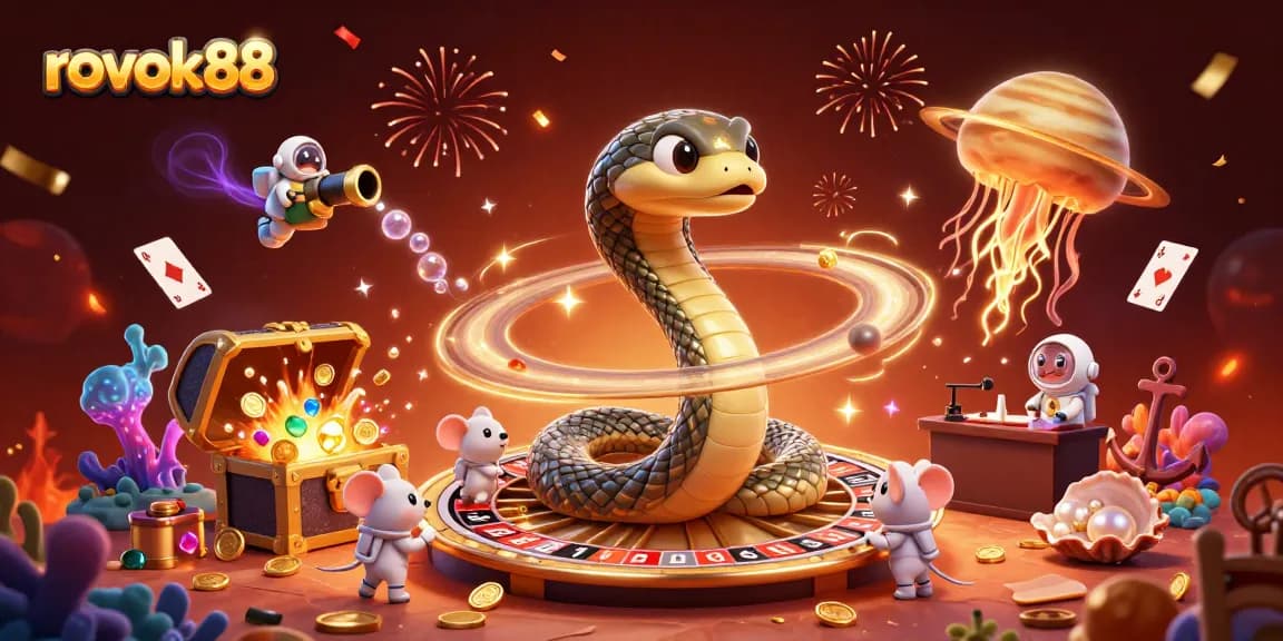 Players strategize and bet at rokok88 with cosmic themes and vibrant casino elements.