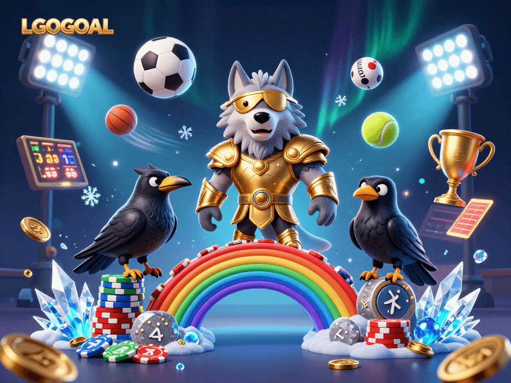 Experience strategic play with LGOGOAL in a vibrant casino scene full of action.