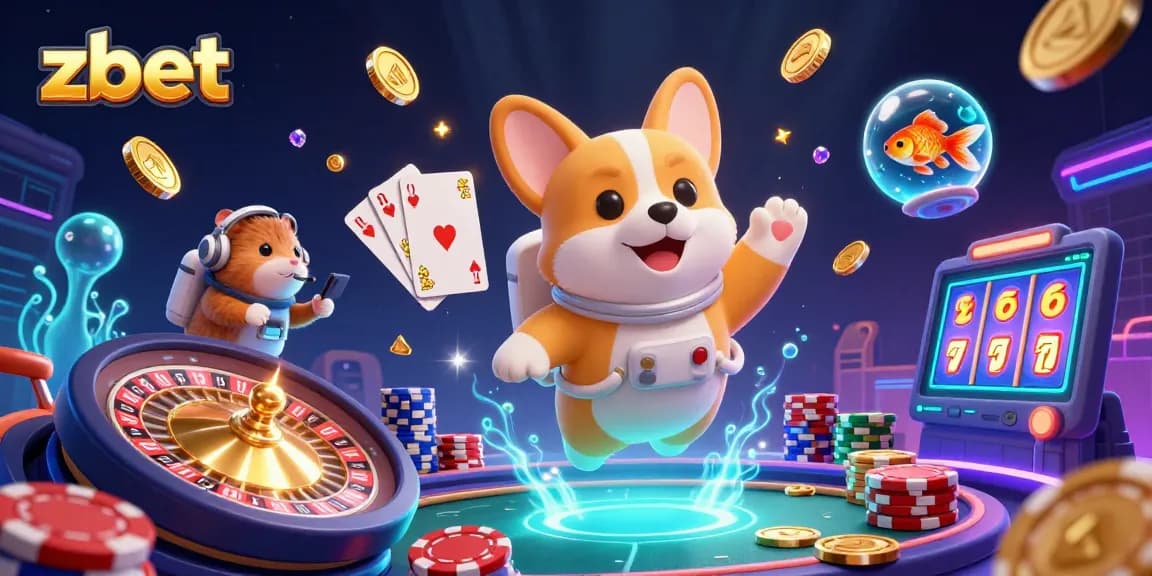 Experience zbet's thrilling casino adventures with our vibrant 3D cartoon scene featuring gaming action.