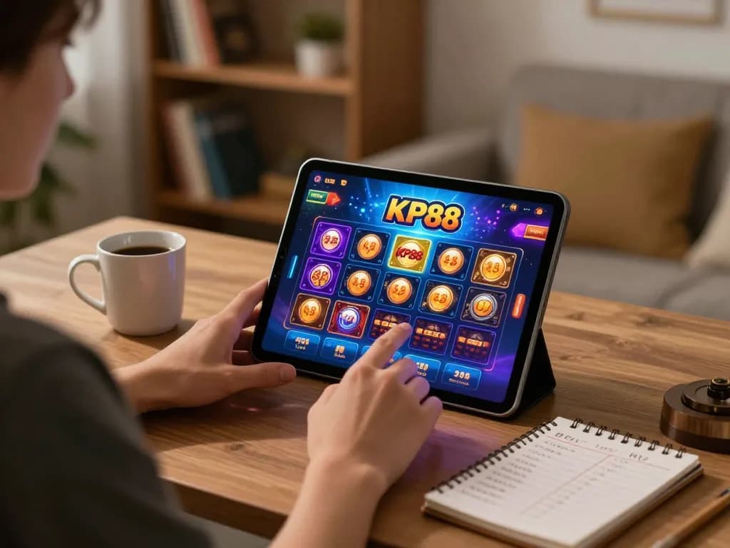 Engaging online gaming experience at home on KP88 platform, showcasing strategy and excitement.