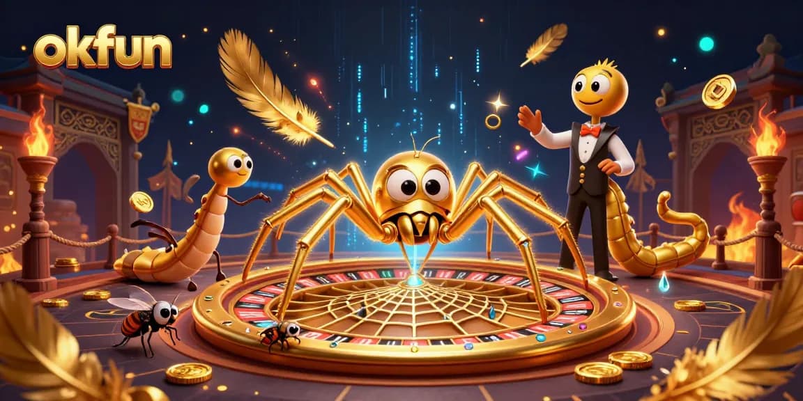Engage in thrilling gaming experiences with okfun featuring a lively roulette wheel and dynamic casino atmosphere.