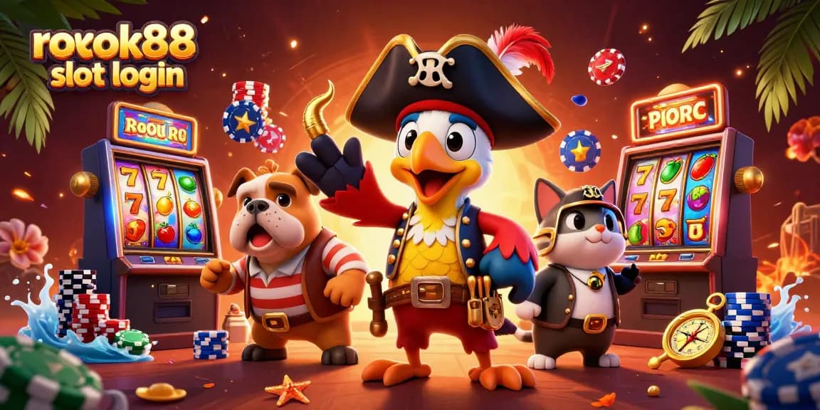 Experience thrilling slots at rokok88 slot login with vibrant visuals and captivating characters.