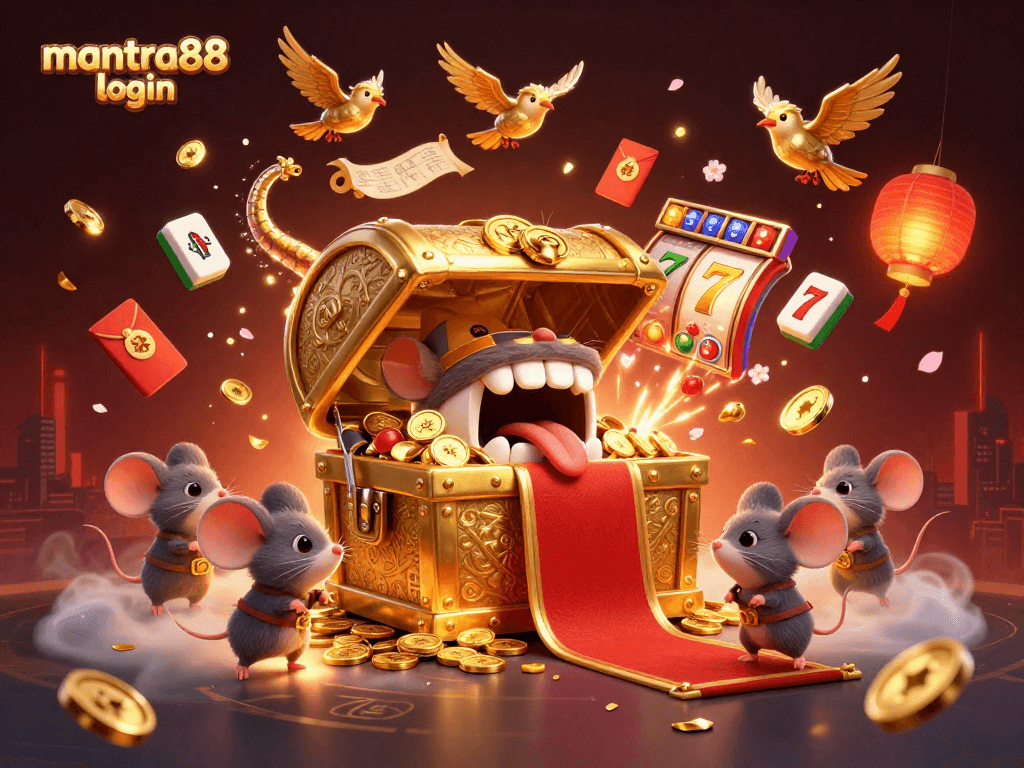 Experience the thrill of winning with mantra88 login in this vibrant slot game scene.