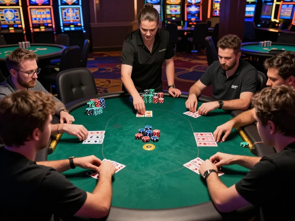 Jdclub9vip poker game in action with engaged players and vibrant atmosphere