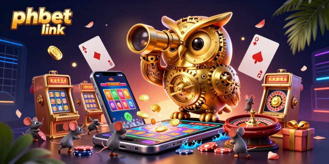 Experience the thrilling phbet link as players dive into an exciting casino world with golden owls and lively slot machines.