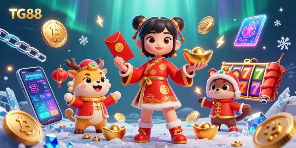 Experience thrilling wins at TG88 Casino with vibrant characters and exciting gaming elements.
