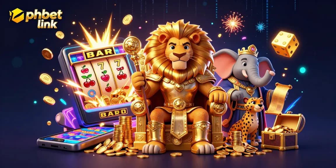Engage with the vibrant phbet link as the playful 3D lion king rules the casino realm.