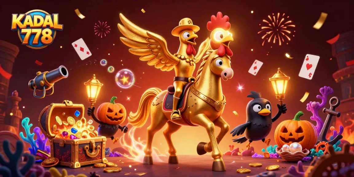 KADAL 778 captivates players with vibrant casino adventures featuring animated characters and treasure-filled scenes.