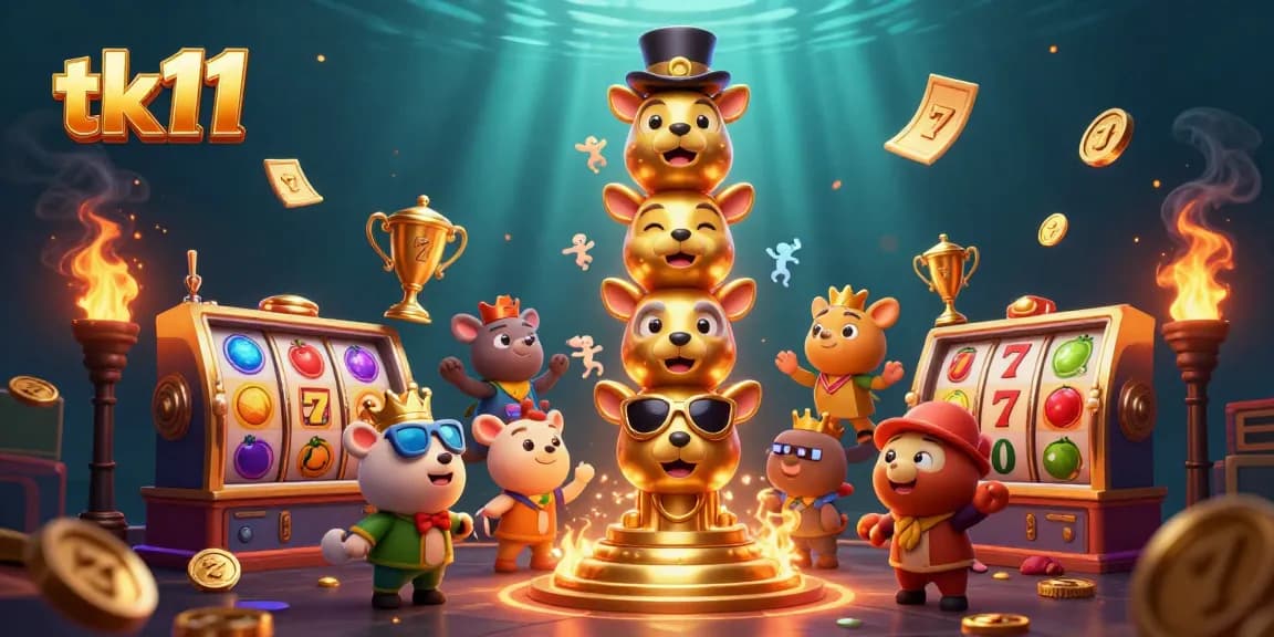 Win big with tk11's vibrant gaming atmosphere featuring slots and dynamic action!