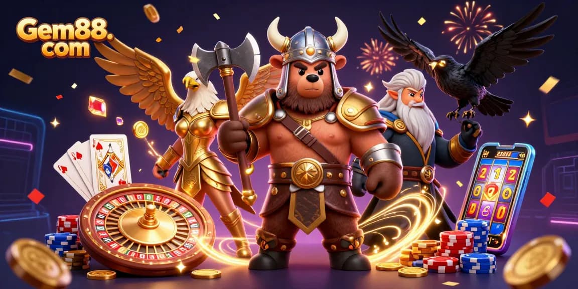 Score big at Gem88. com with exciting 3D casino gaming adventures featuring vibrant visuals.