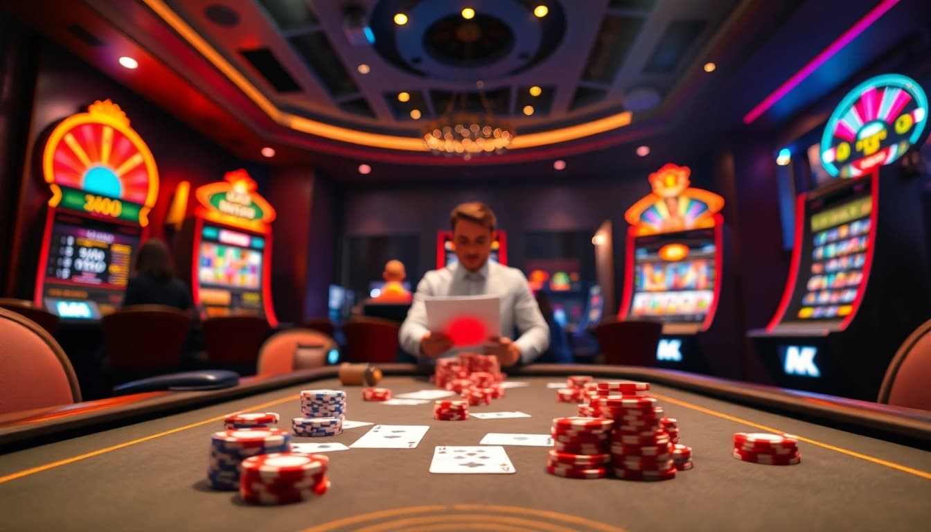Play exciting games on Oxbet with vibrant slot machines and elegant casino tables.