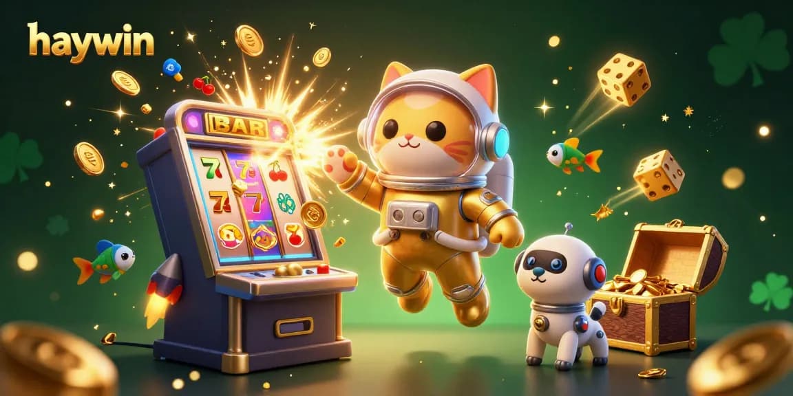 Experience thrilling jackpots at haywin with a dynamic 3D casino scene bursting with excitement