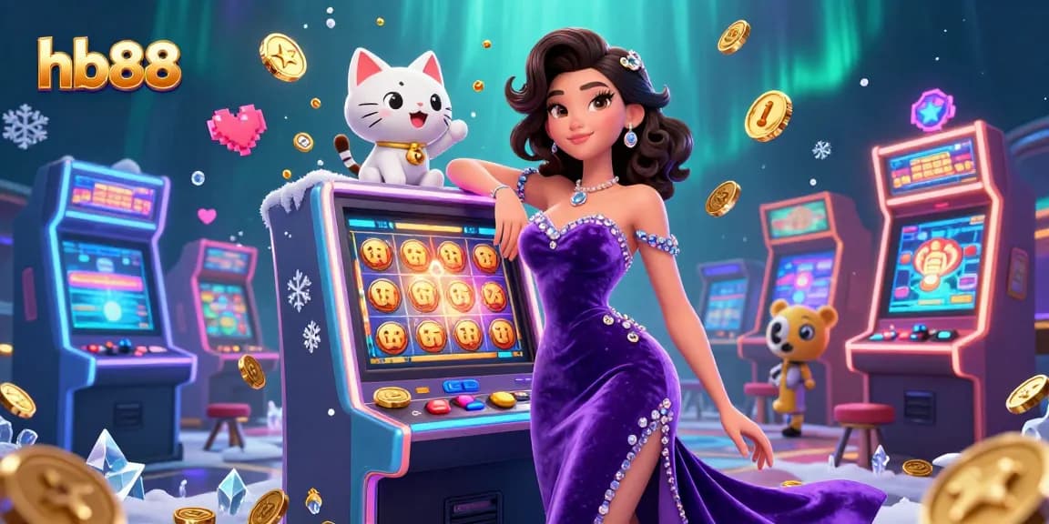 Spin the hb88 jackpot in an exciting animated casino scene with vibrant characters.