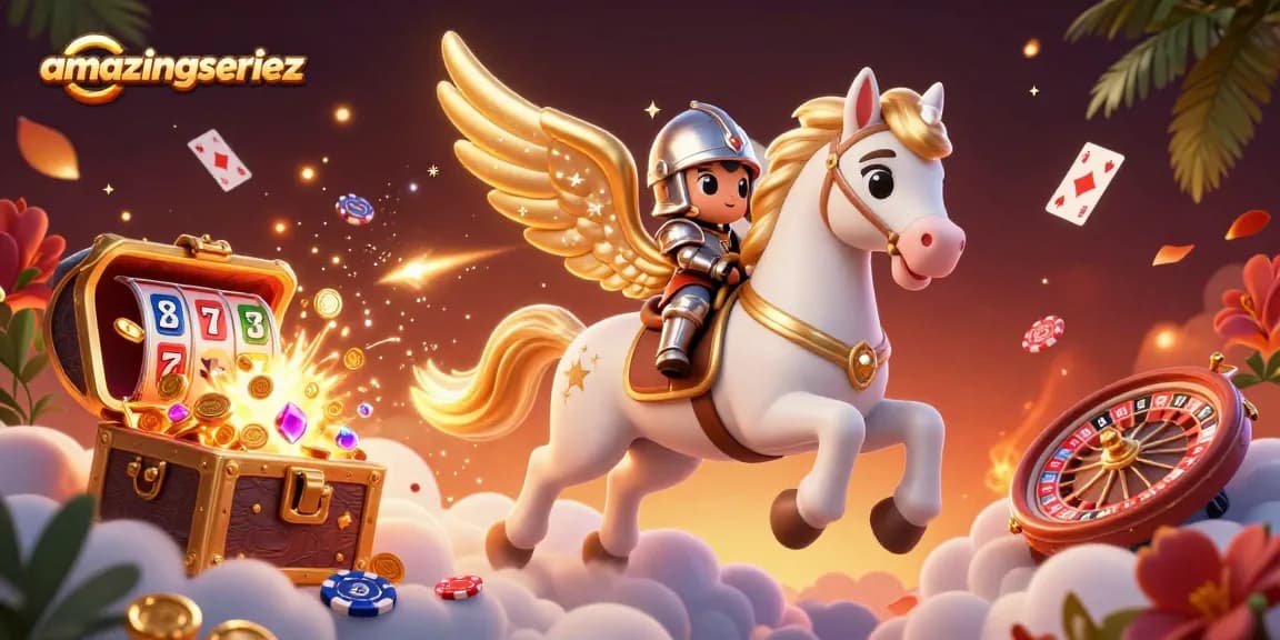 Engage with the amazingseriez slot gaming experience featuring vibrant 3D characters and casino elements