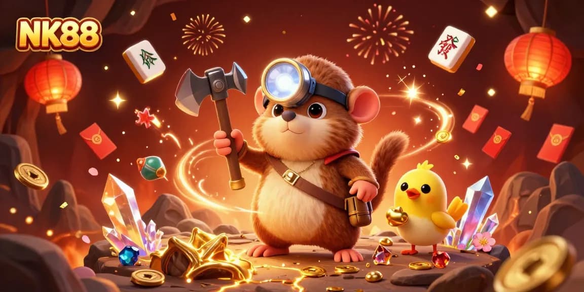 Experience the vibrant gaming world of NK88 with treasure hunting themes and festive celebrations.