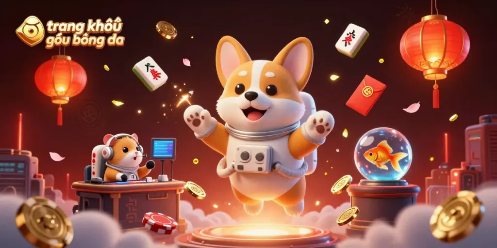 Engage in immersive experiences with trang chủ kết quả bóng đa within a dynamic space casino scene featuring a playful corgi and interactions with coins.