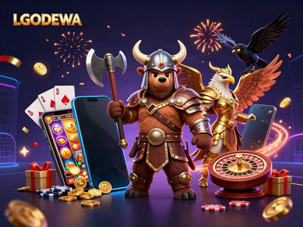 Experience epic gaming action with LGODEWA, featuring vibrant characters and exciting gameplay elements.