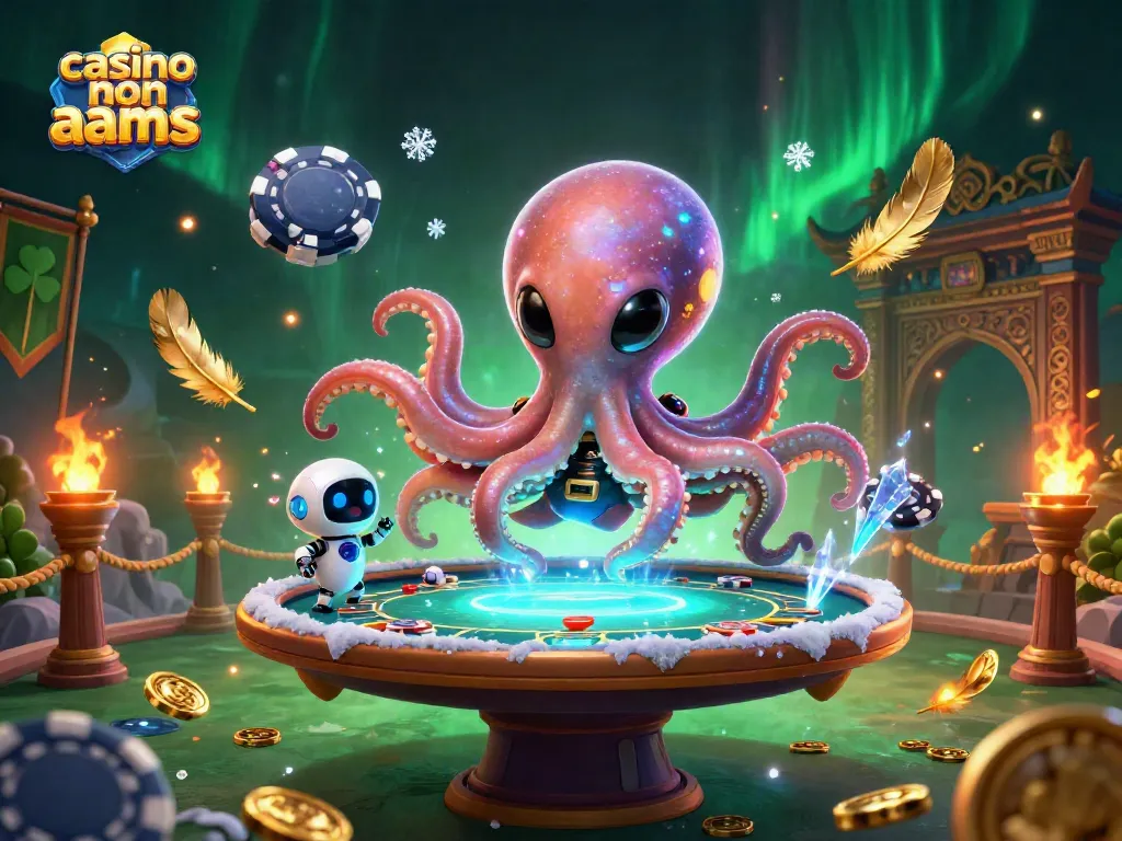 Gioca nei migliori casino non AAMS con un alieno e un robot in un tavolo da poker virtuale.