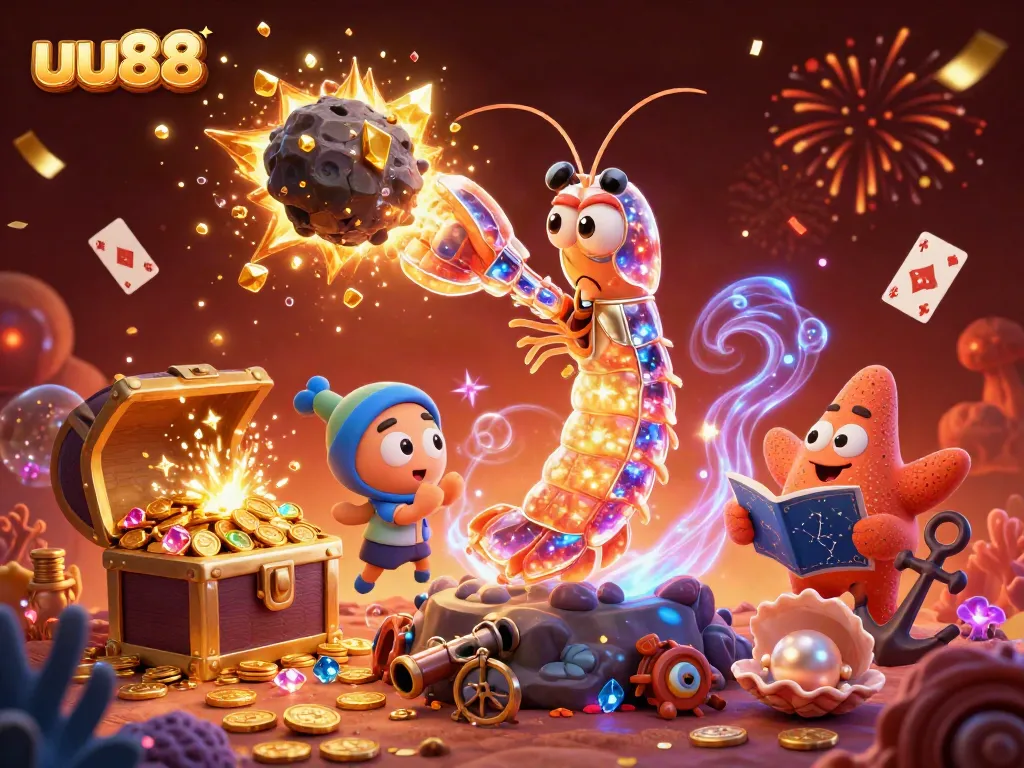 uu88 showcases an exciting online gambling experience with vibrant casino-themed action packed into one epic scene.