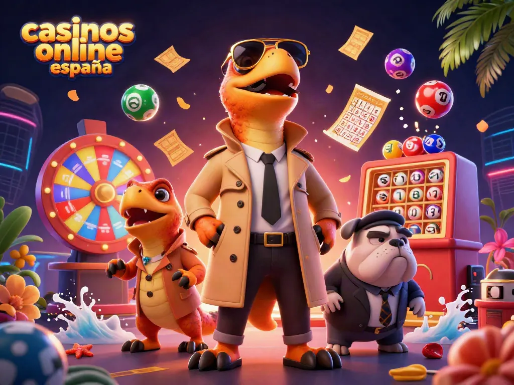 Juego emocionante en casinos online España con raptors divertidos y elementos clásicos de casino.