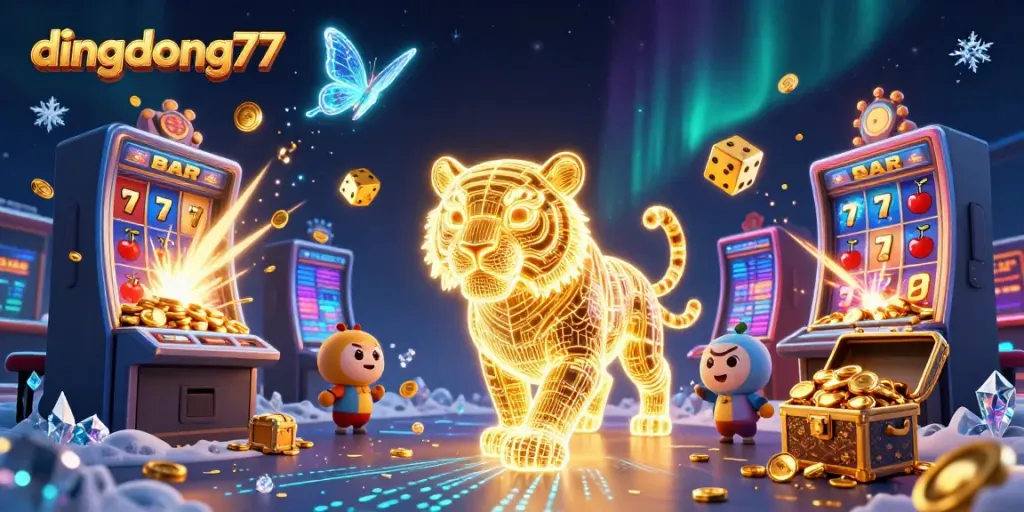 Explore winning strategies on dingdong77 with vibrant casino elements bursting with excitement.