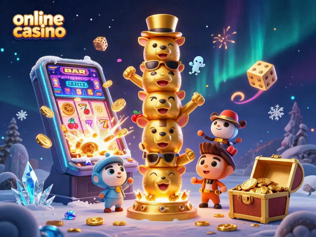 Gana en un online casino mientras giras las tragamonedas llenas de símbolos de frutas y jackpots brillantes.