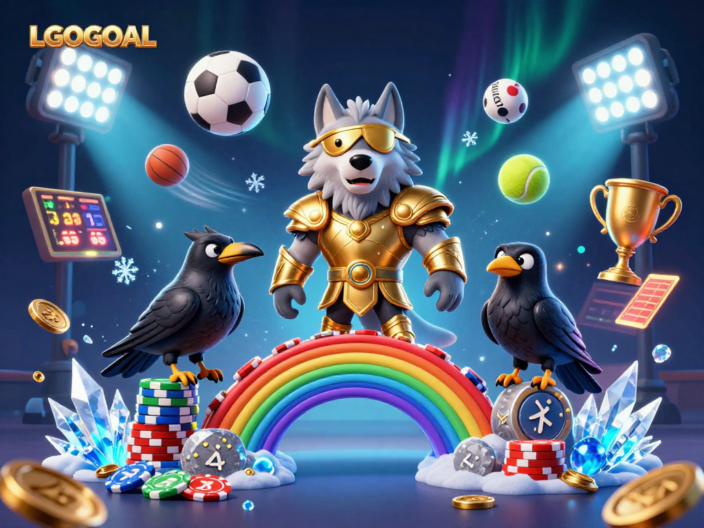 Experience strategic play with LGOGOAL in a vibrant casino scene full of action.