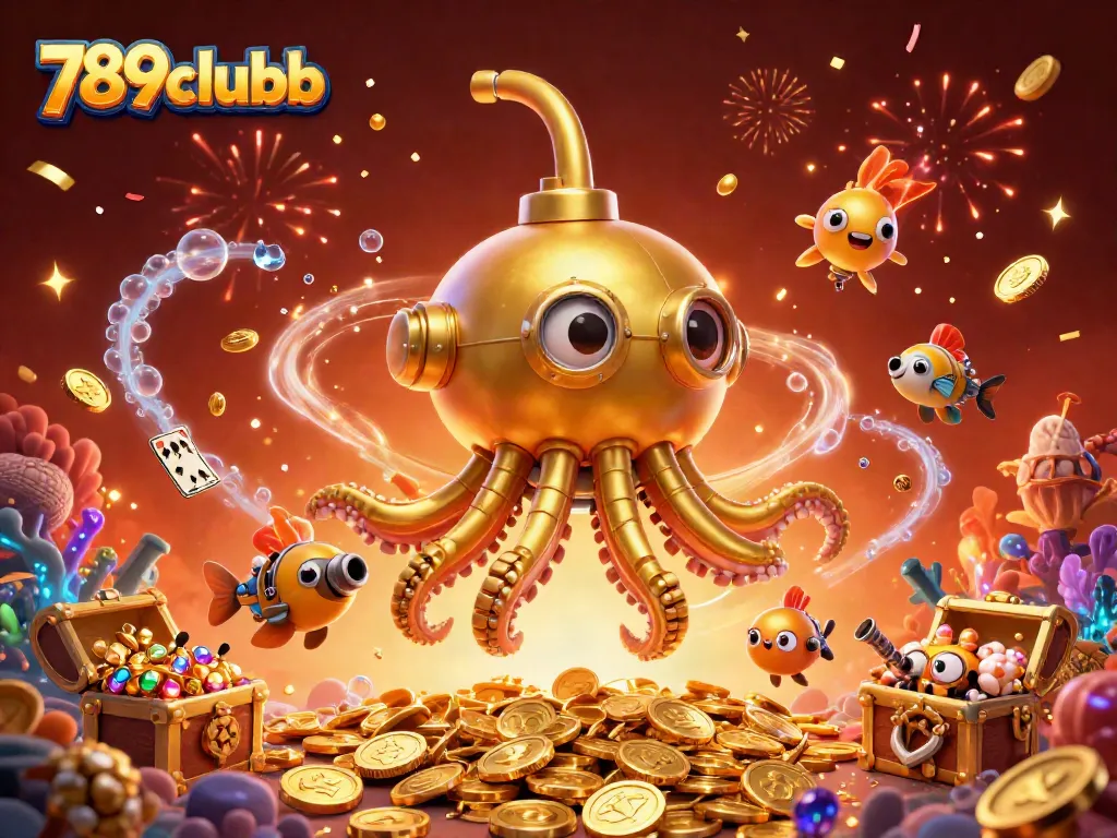 Engage with 789clubb's thrilling underwater casino adventure teeming with golden treasures.