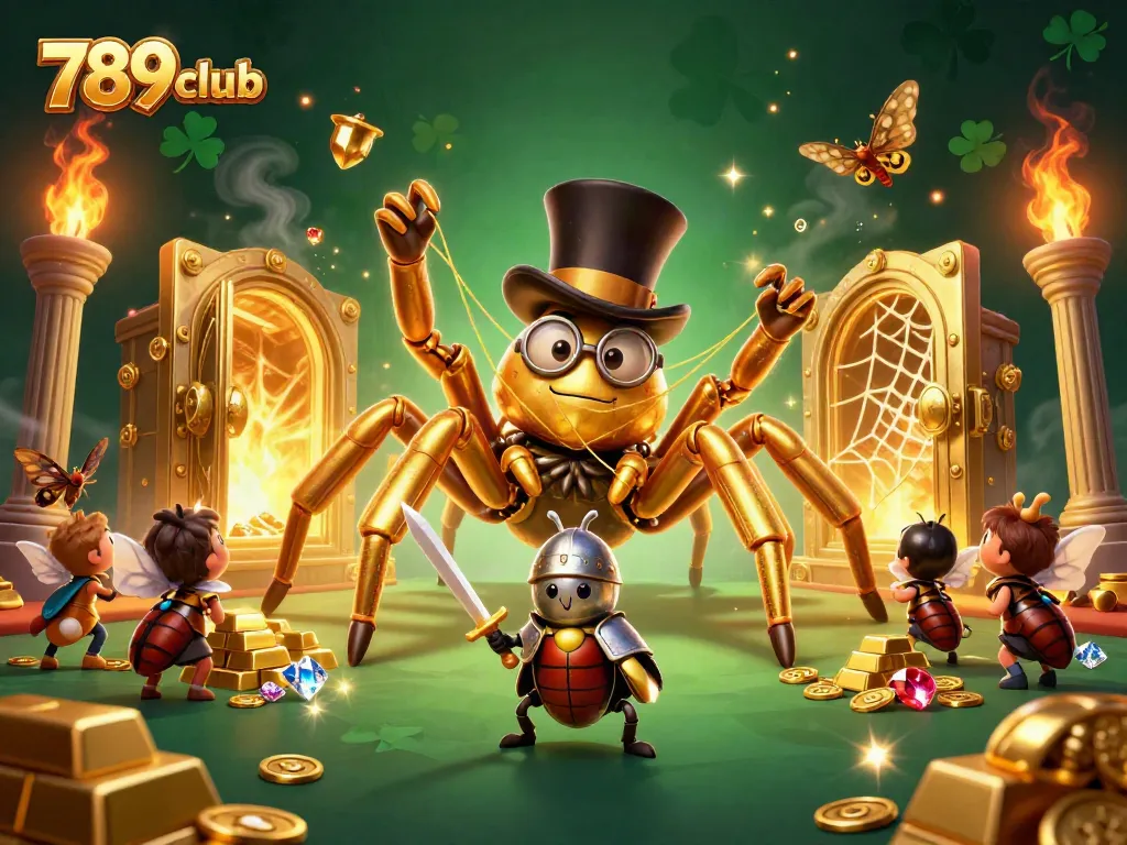 Experience thrilling gameplay at 789club with a vibrant casino adventure capturing gold and excitement.