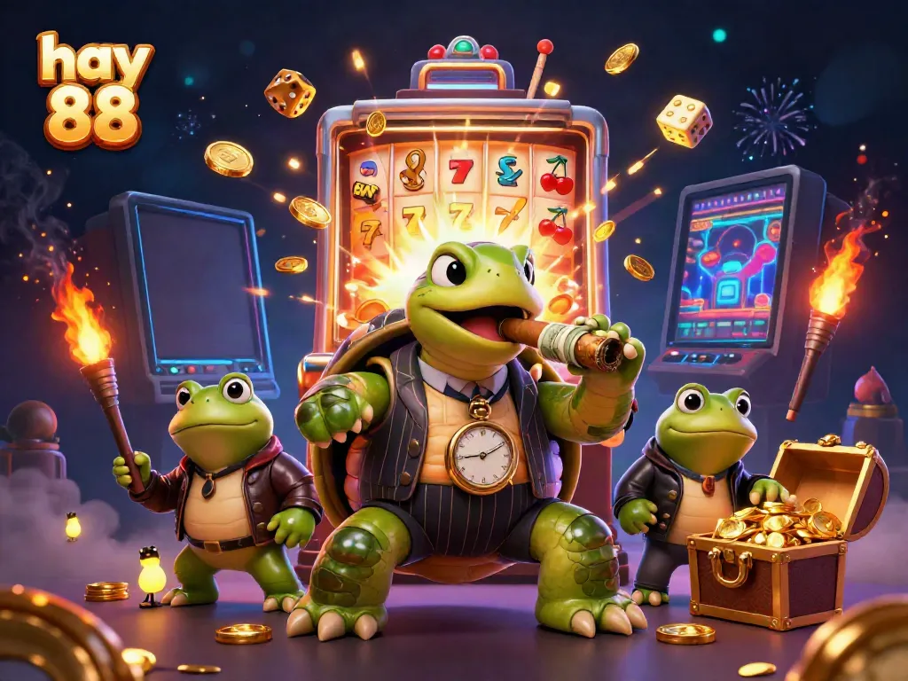 Experience extravagance and excitement at hay 88 with vibrant casino characters and jackpot winnings.