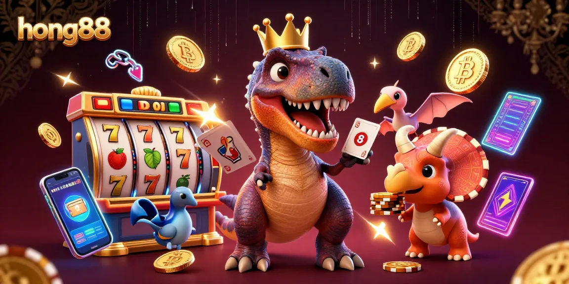Experience thrilling action at hong88 with playful characters in a vibrant casino setting.